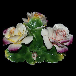 Подсвечник "Три розы", Artigiano Capodimonte item