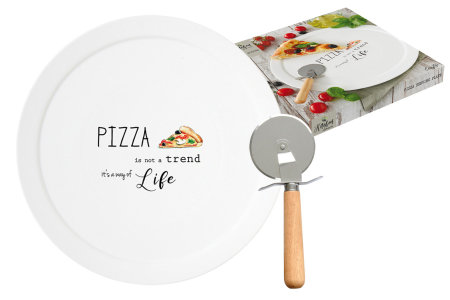 Набор для пиццы: блюдо и нож Kitchen Elements в подарочной упаковке item