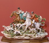Статуэтка "Охота на лис", Porcellane Principe