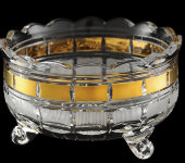 Салатник на 3-х ножках 13 см, хрусталь, Aurum Crystal s.r.o.
