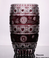 Ваза хрустальная "Мадлен", аметист, 2000/25, Arnstadt Kristall