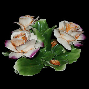 Подсвечник "Три розы", Artigiano Capodimonte item