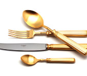 Набор столовых приборов 72/12 "Line Gold" матовый, Cutipol