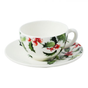 Чашка и блюдце для завтрака "Остролист", Gien item