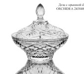 Доза с крышкой Orchidea, хрустальное стекло, RCR Cristalleria Italiana Доза с крышкой Orchidea, хрустальное стекло, RCR Cristalleria Italiana