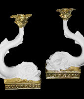 Подсвечник "Дельфин" 2 шт., Ceramiche Dal Pra 