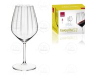 Бокалы для вина 570 мл "Favorite Optical", набор 6 шт, Rona Бокалы для вина 570 мл "Favorite Optical", набор 6 шт, Rona