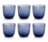 IVV Набор стаканов 6 шт Tricot Indigo blue 300 мл IVV Набор стаканов 6 шт Tricot Indigo blue 300 мл