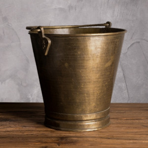 Ведро декоративное 1890 годы Индия , ROOMERS ANTIQUE item