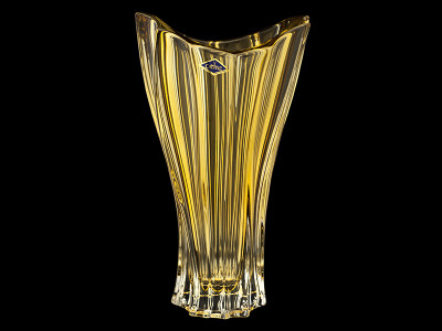 Ваза "Plantica" amber, Aurum Crystal item