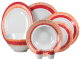 Столовый сервиз "Страйп Маниа красный" 23/6, Royal Bone China item