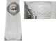 Ваза с орнаментом, прозрачная с серебряным декором, 25 см CR2505 item