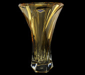Ваза 32см "Оклахома" amber, Aurum Crystal s.r.o. Ваза 32см "Оклахома" amber, Aurum Crystal s.r.o.