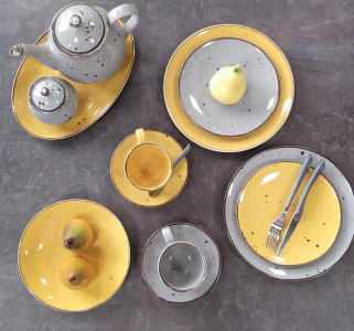 Набор кружек 400 мл, 6 шт, "Alumina Yellow", PORCELANA BOGUCICE item