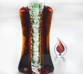 Ваза декоративная 38см, Vaclav Ruzicka-RIVA GLASS Ваза декоративная 38см, Vaclav Ruzicka-RIVA GLASS