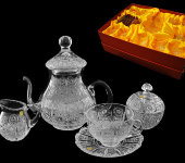 Хрустальный чайный сервиз, Aurum Crystal, Чехия Хрустальный чайный сервиз, Aurum Crystal, Чехия