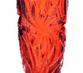 Ваза 28см "Flora" red, Aurum Crystal s.r.o. Ваза 28см "Flora" red, Aurum Crystal s.r.o.