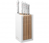 Набор кухонных ножей 5 шт в дизайнерской подставке, серия White Classic, Wuesthof