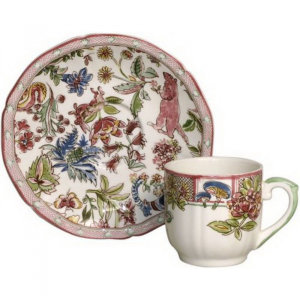 Чашка и блюдце для кофе "Волшебный сад", Gien item