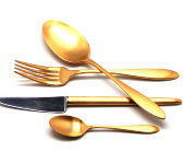 Набор столовых приборов 24/6 "Van Der Rohe Gold" матовый, Cutipol