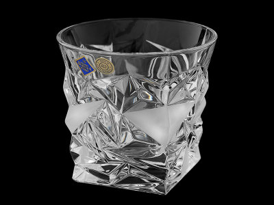 Стаканы для виски матовые льдинки "Glacier", набор 6 шт, Bohemia Jihlava item
