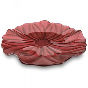 Блюдо круглое "Magnolia" 37 см, красный, IVV (Italy) item