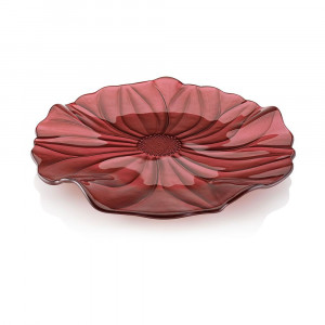 Блюдо круглое "Magnolia" 37 см, красный, IVV (Italy) item