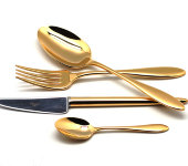 Набор столовых приборов 24/6 "Van Der Rohe Gold", Cutipol