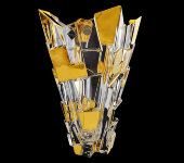 Ваза "Sydney Gold", хрусталь, Bohemia Jihlava