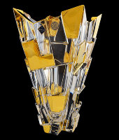 Ваза "Sydney Gold", хрусталь, Bohemia Jihlava