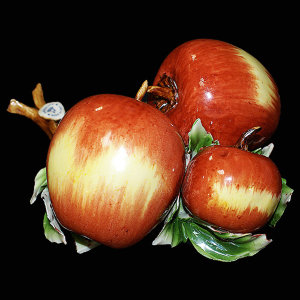 Декоративная веточка "Три яблока", Artigiano Capodimonte item