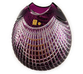 Ваза фиолетовая, 28 см, цветной хрусталь, Aurum Crystal