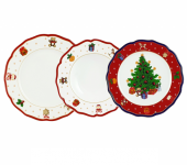 Набор тарелок на 1 персону "Red Christmas", PORCELANA BOGUCICE Набор тарелок на 1 персону "Red Christmas", PORCELANA BOGUCICE