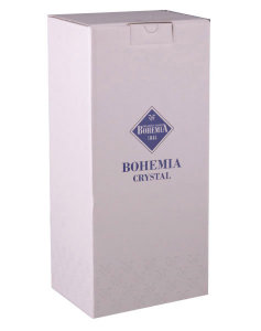 Ваза 35 см "Lisboa" золотые/черные кольца, Bohemia Jihlava item
