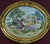 Барельеф "Сельский пейзаж", Porcellane Principe