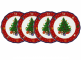 Набор тарелок 21 см, 4 шт "Red Christmas", PORCELANA BOGUCICE item