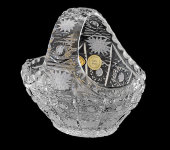 Корзинка-конфетница 10 см, хрусталь, Aurum Crystal