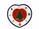Блюдо-сердце "Red Christmas", PORCELANA BOGUCICE item