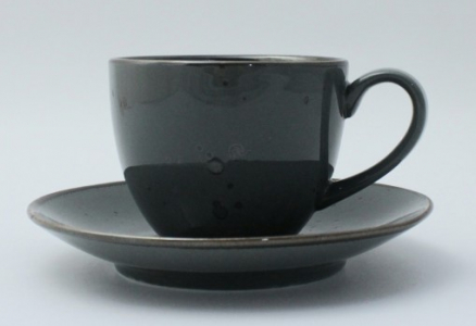 Набор чайных пар 300 мл, 6 шт, "Alumina Graphite", PORCELANA BOGUCICE item