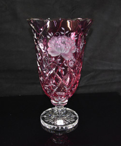 Ваза на ножке "Санроз", 7HE/8850/37, Arnstadt Kristall item