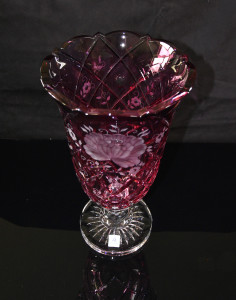 Ваза на ножке "Санроз", 7HE/8850/37, Arnstadt Kristall item