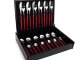 Набор столовых приборов 24/6, с красными ручками, "MIO matte red", Cutipol item