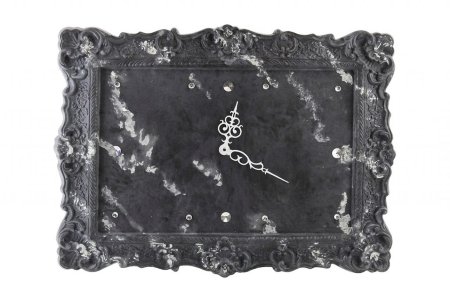 Часы настенные с люминофором чёрные, Арбет-мрамор item