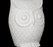 Статуэтка "Сова", белый матовый, 30 см, Ceramiche Dal Pra