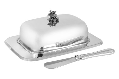 Маслёнка Винтаж, крышка, нож, нерж.сталь item