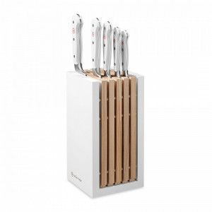 Набор кухонных ножей 5 шт в дизайнерской подставке, серия White Classic, Wuesthof item