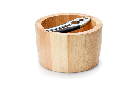 Миска для орехов с щипцами, каучуковое дерево, Continenta item