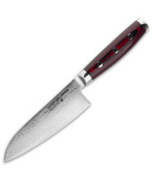 Нож Сантоку 12.5 см, серия "GOU 161" (161 слой) дамасская сталь, Yaxell