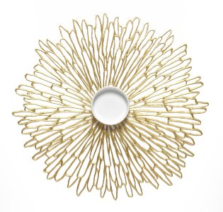 Салфетка подстановочная, Bloom Gilded, винил, разм. 38,6х39,8 см item