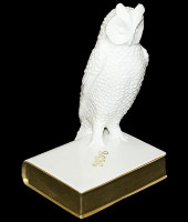 Статуэтка "Сова на книгах", Ceramiche Dal Pra 